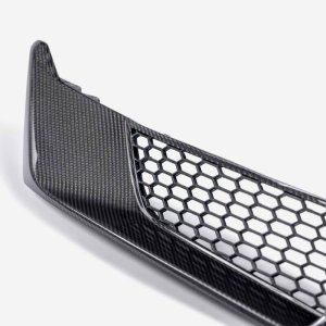 Ford Mustang Bumper Inserts - Front - Anderson Composites - Carbon Fiber - `24-`27
